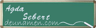 Agda Sebert Visitenkarte